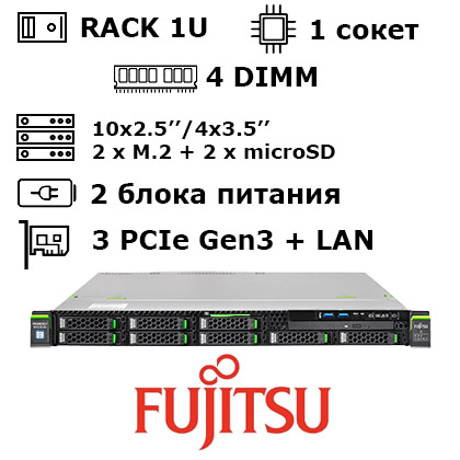 Fujitsu PRIMERGY RX1330 M4